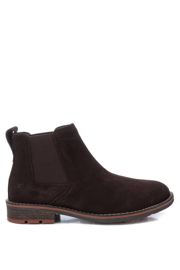 Springfield Men's leather Chelsea boot with elastics  brown