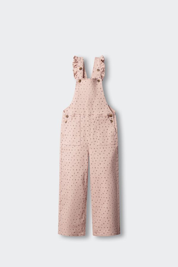 Springfield Kids Jardineiras de flores para menina rosa