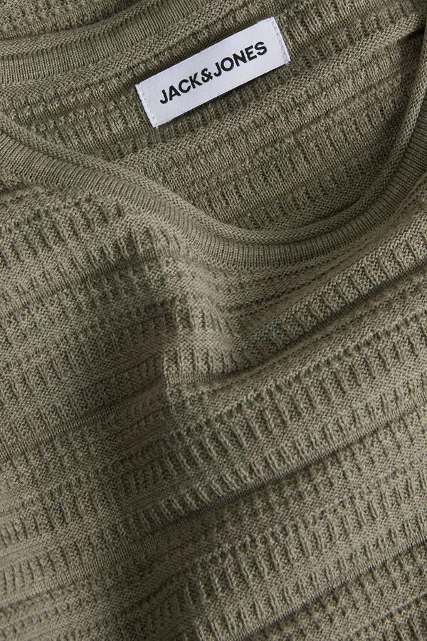 Jack & Jones Camisa de malha de regular fit Caqui escuro