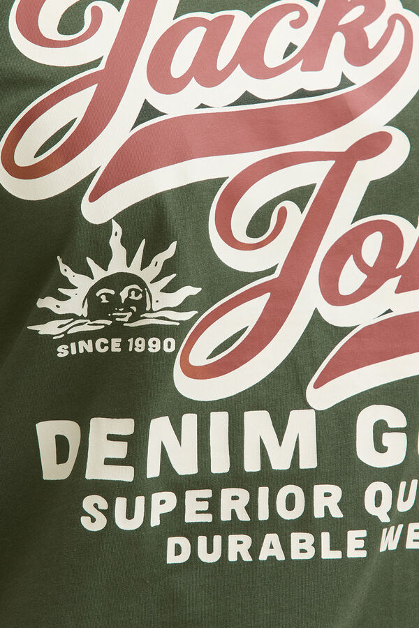 Jack & Jones PLUS T-shirt b&aacute;sica manga curta verde