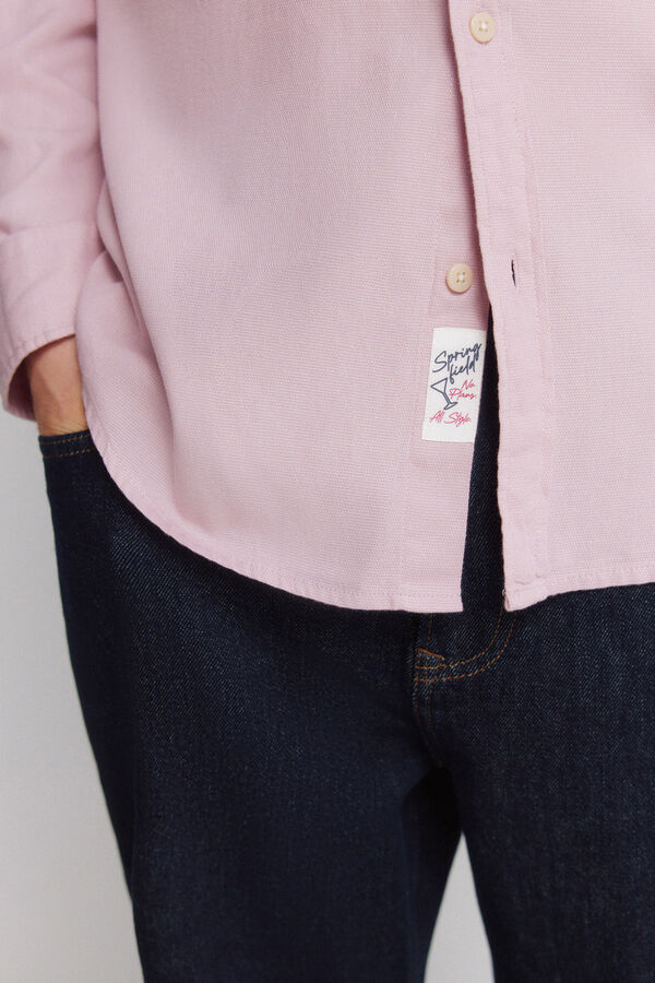 Springfield Camisa estrutura rosa