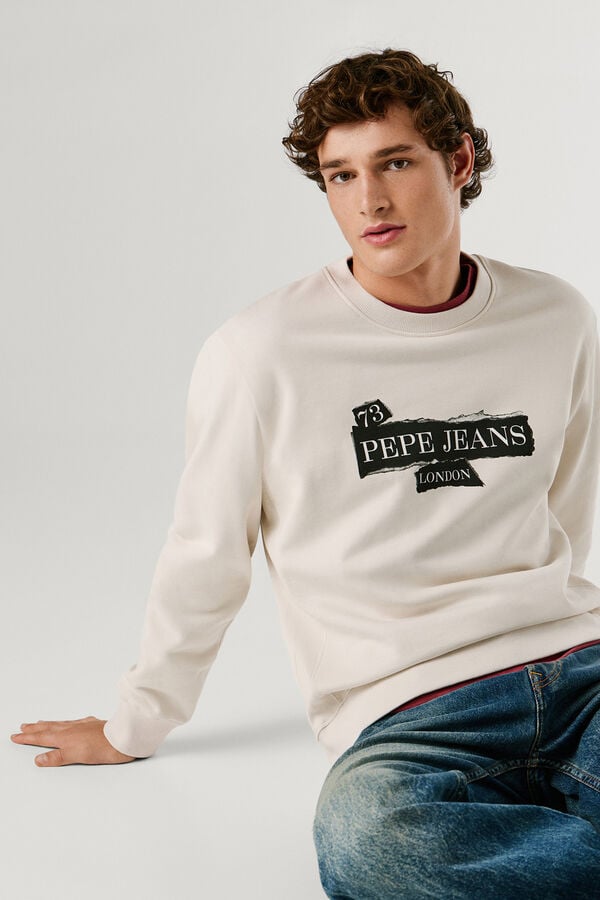Pepe Jeans  Sweatshirt de manga comprida bege