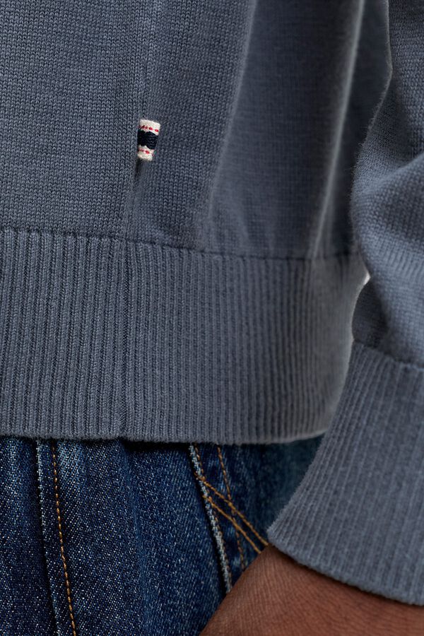 Jack & Jones Polo de malha 100% algod&atilde;o cinzento