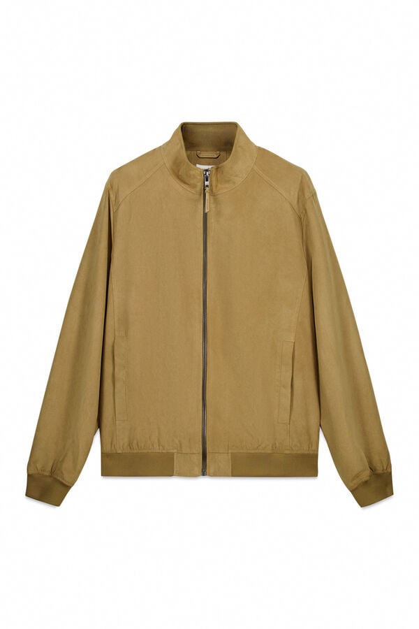 Springfield Blus&atilde;o efeito camur&ccedil;a camel