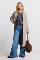 Springfield Sobretudo comprido bolsos diagonais castanho