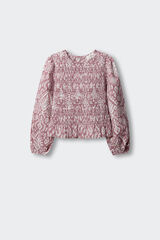 Springfield Kids Blusa de manga comprida estampada para menina rosa