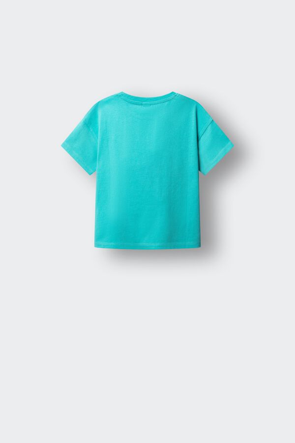 Springfield Kids Camiseta manga corta love rock ni&ntilde;a verde