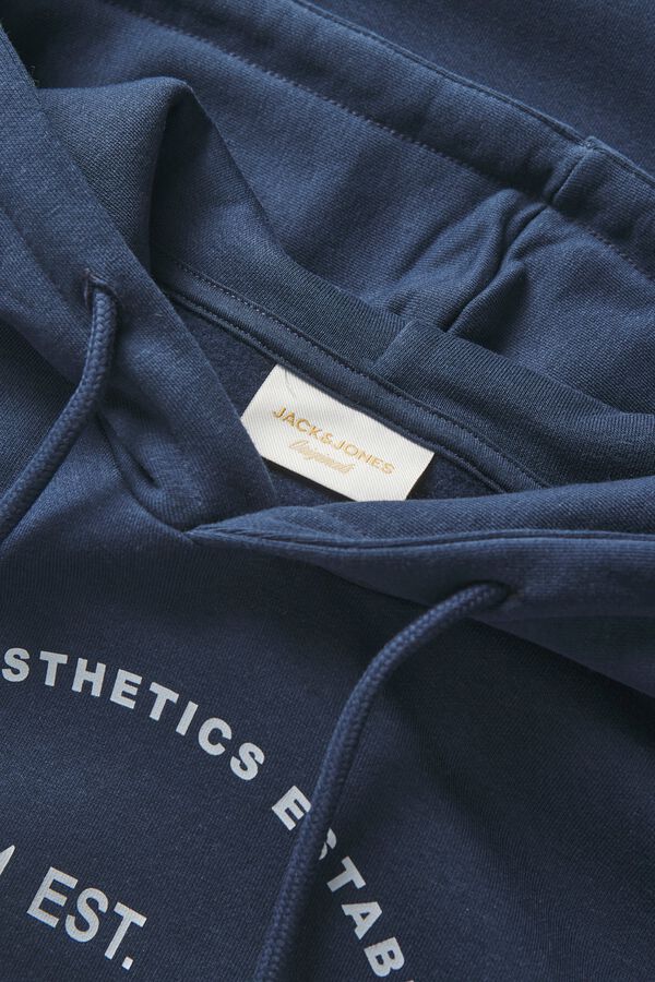 Jack & Jones Sweatshirt com capuz vintage azul
