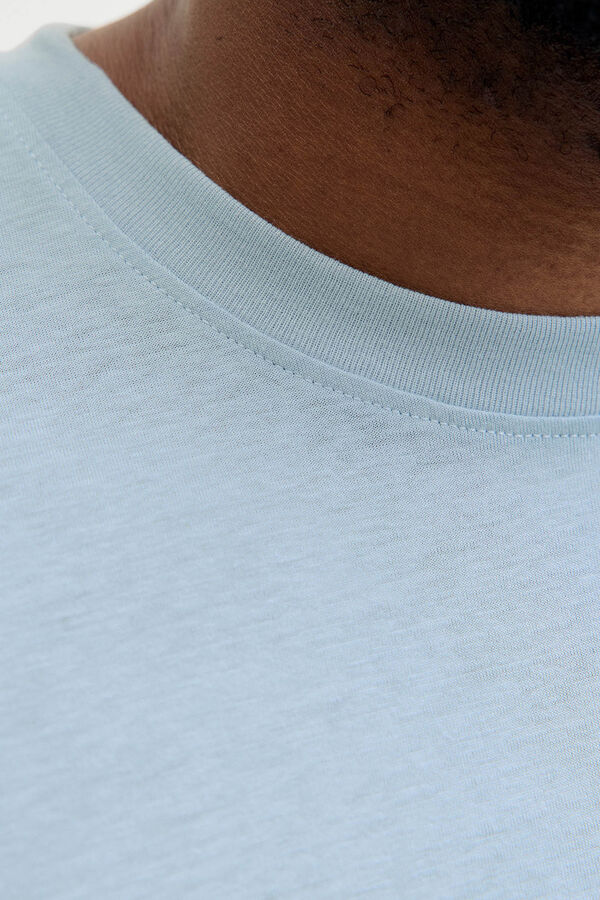 Jack & Jones PLUS T-shirt logo quadrado azul