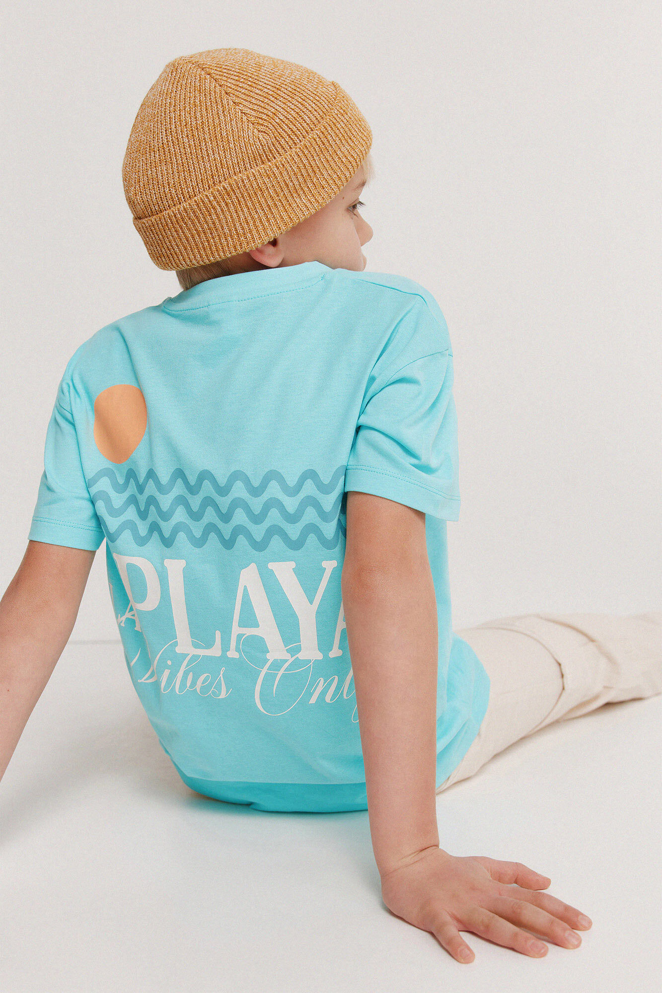 Springfield Kids T-shirt manga curta de praia de menino