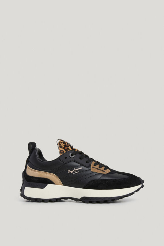 Zapatillas lengüeta de pelo