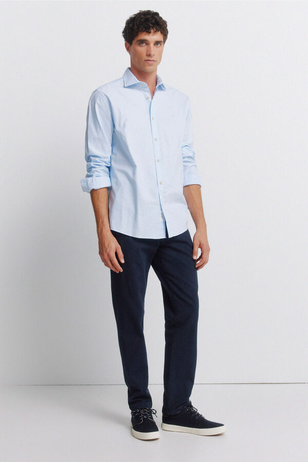 Springfield Lightweight Oxford shirt blue
