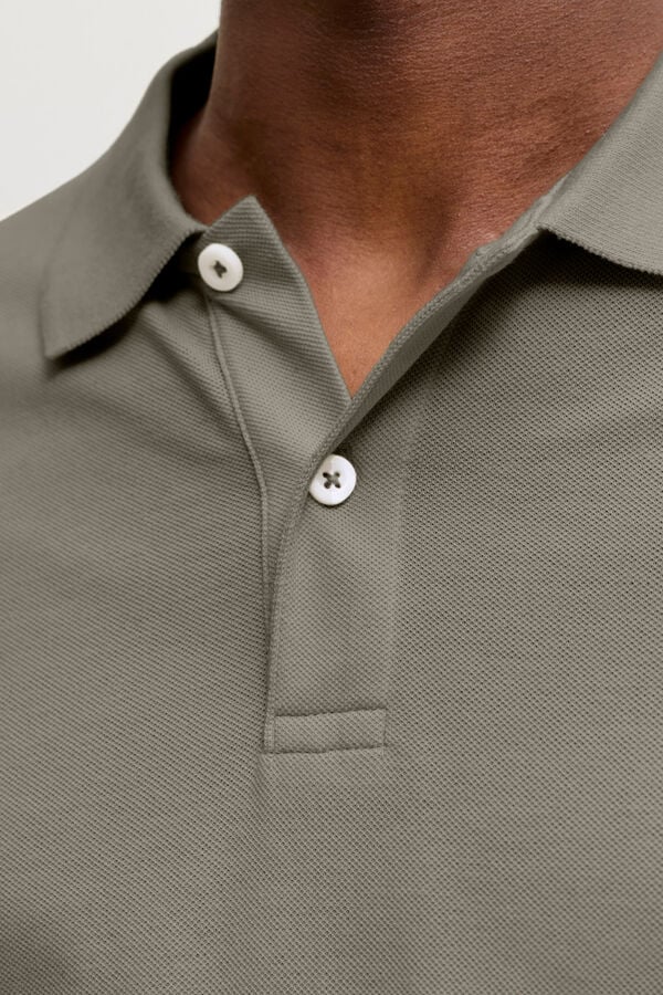 Jack & Jones Polo de manga comprida cinzento