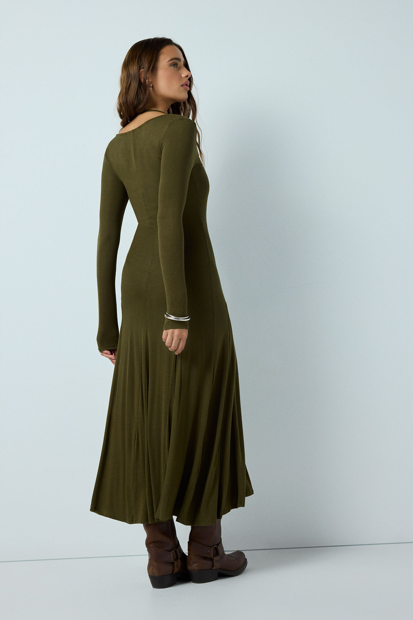 High Spirits Sage Midi Dress