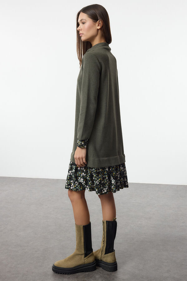 Trendyol Vestido mini de malha verde