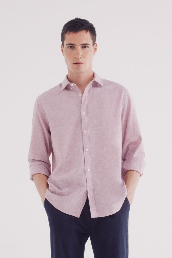 Springfield Camisa linho rosa