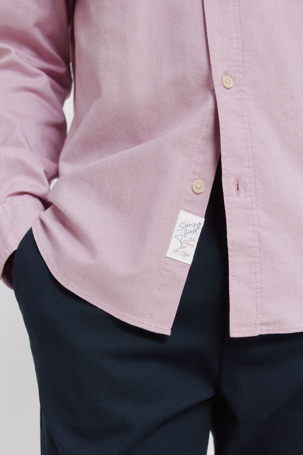 Springfield Camisa Oxford leve rosa