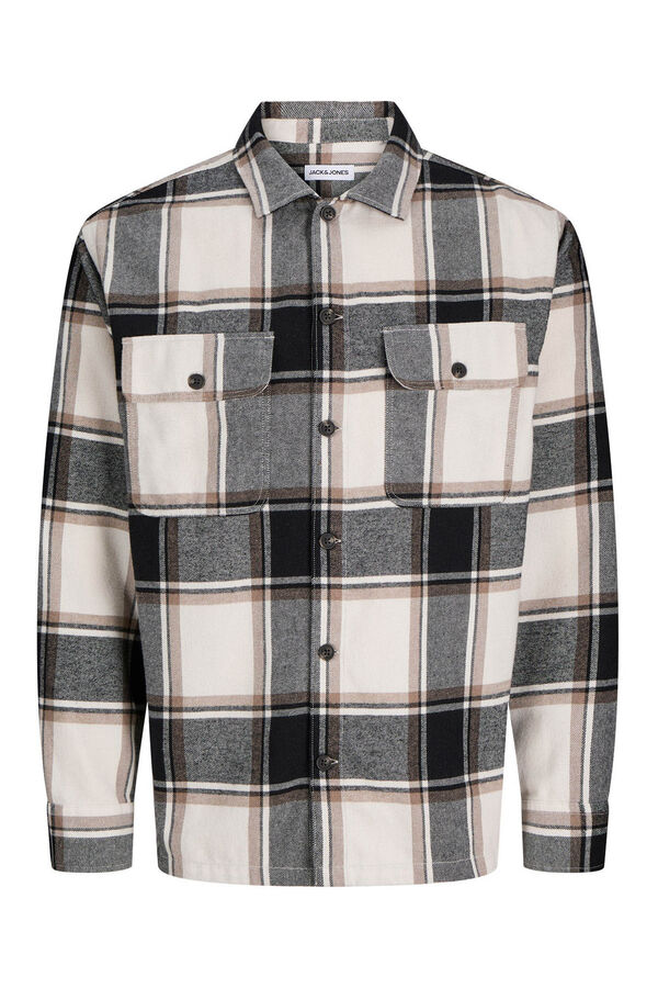 Jack & Jones Sobrecamisa xadrez cinzento
