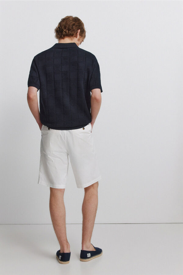 Springfield Bermudas de algod&atilde;o relaxed fit bege