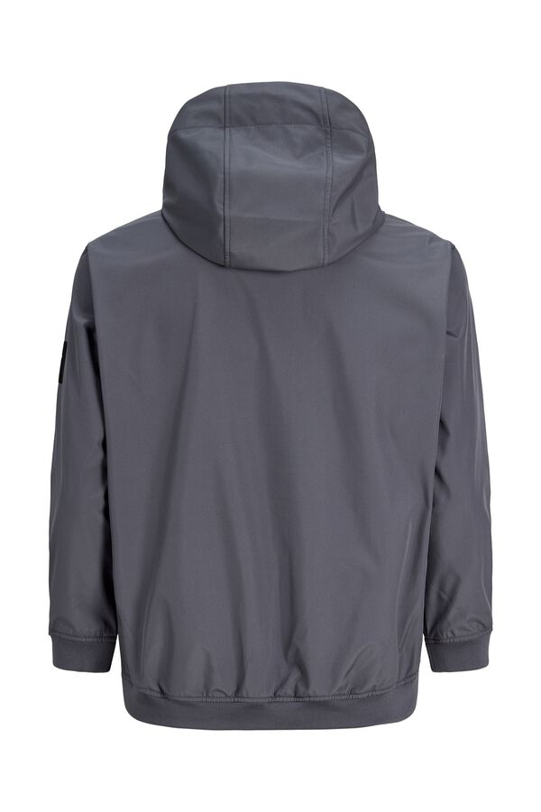 Jack & Jones PLUS Blus&atilde;o softshell com capuz cinzento