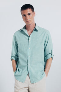 Springfield Camisa de algodão Slub