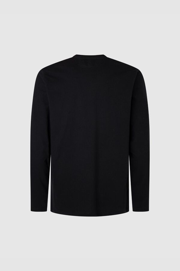 Pepe Jeans T-shirt manga comprida preto