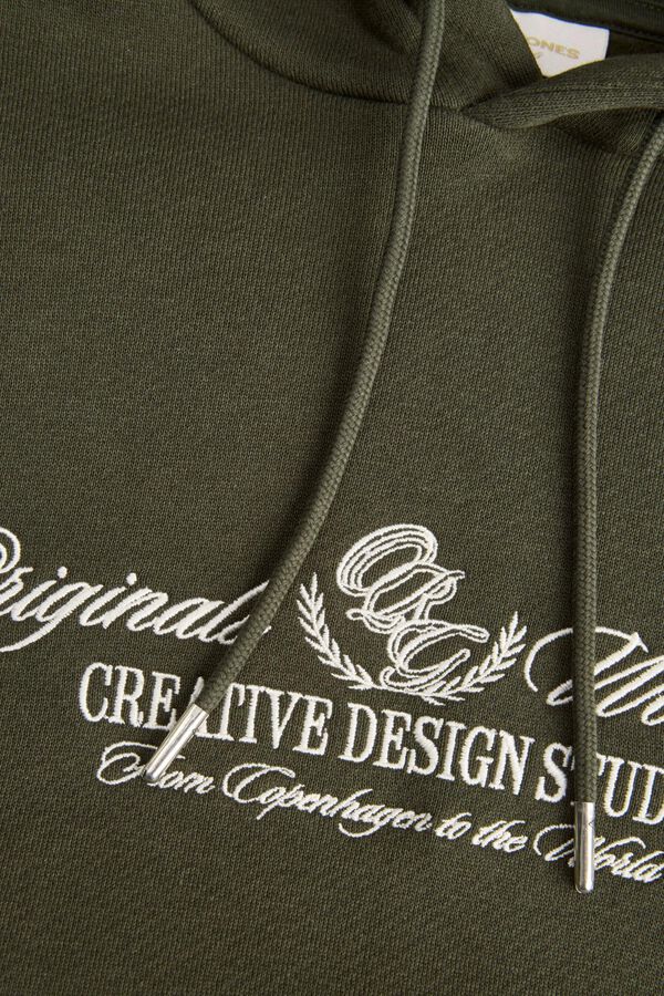 Jack & Jones PLUS Sweatshirt relaxed com capuz verde