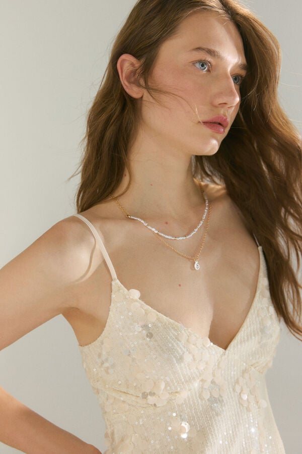 High Spirits Top Glow branco