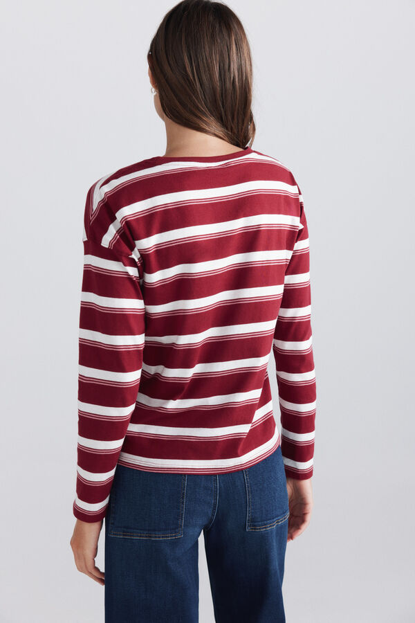Springfield T-shirt &agrave;s riscas vermelho