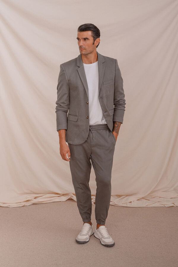 Celopman Blazer Casual Estrutura verde