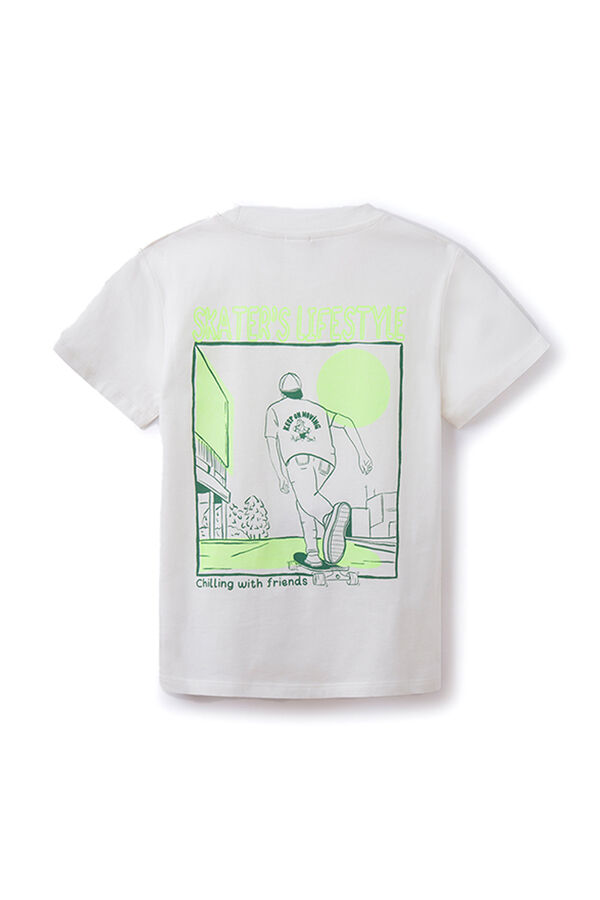 Springfield Boys' "skate lifestyle" print T-shirt natural