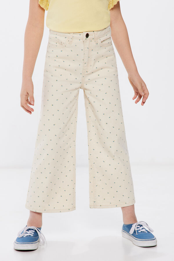 Springfield Girl's printed culottes camel