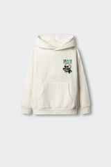 Springfield Kids Sweatshirt caveira skate crian&ccedil;a bege