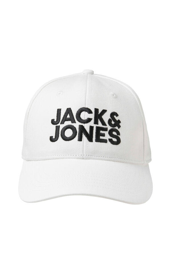 Jack & Jones Boné com logo XL branco