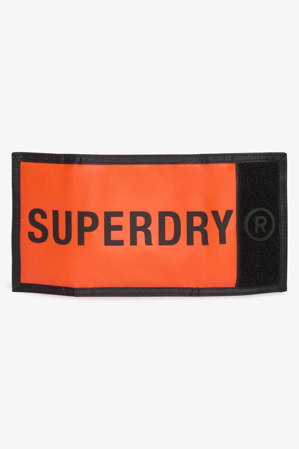 Superdry carteira de lona vermelho