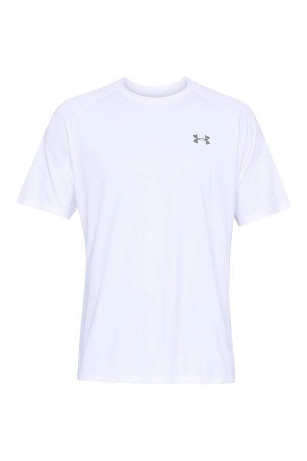 Under Armour Camiseta deportiva tejido t&eacute;cnico blanco