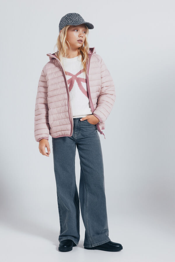 Springfield Kids Casaco acolchoado para menina rosa