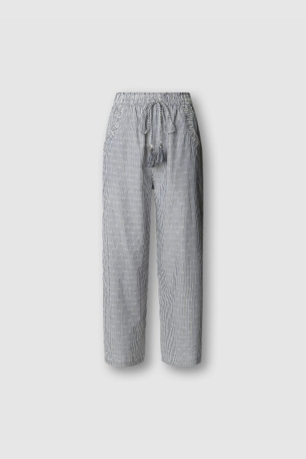 Pepe Jeans Cal&ccedil;a comprida cintura el&aacute;stica azul