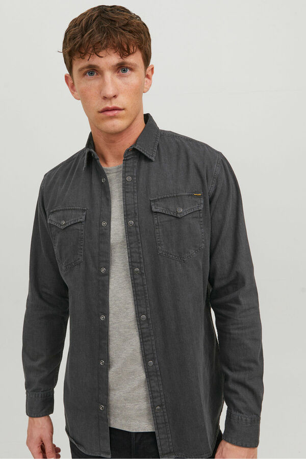Jack & Jones Camisa vaquera negro