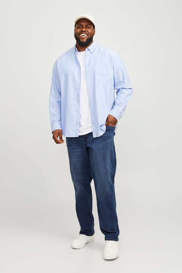 Jack & Jones PLUS Jeans slim cinco bolsos azul