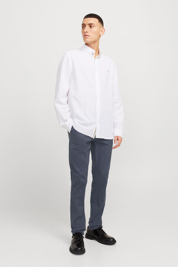 Jack & Jones Calças chino slim fit azul