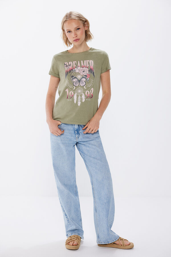 Springfield Camiseta "Dreamer" kaki claro