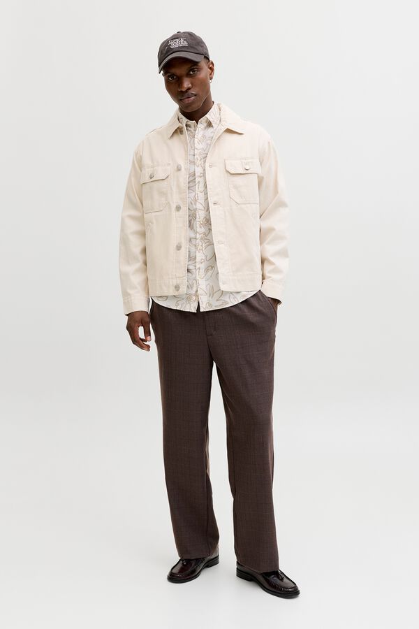 Jack & Jones Camisa regular fit estampada branco