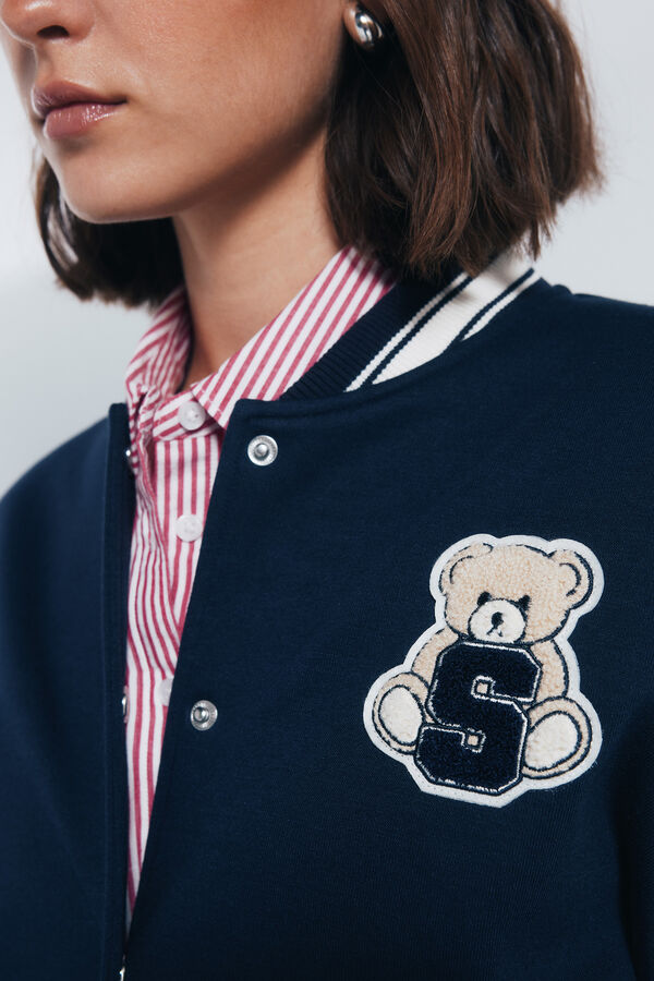 Springfield Jaqueta de beisebol Bear azul