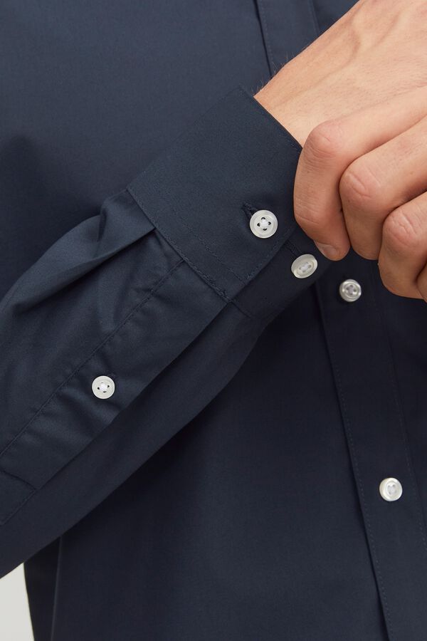 Jack & Jones Camisa slim em popelina azul
