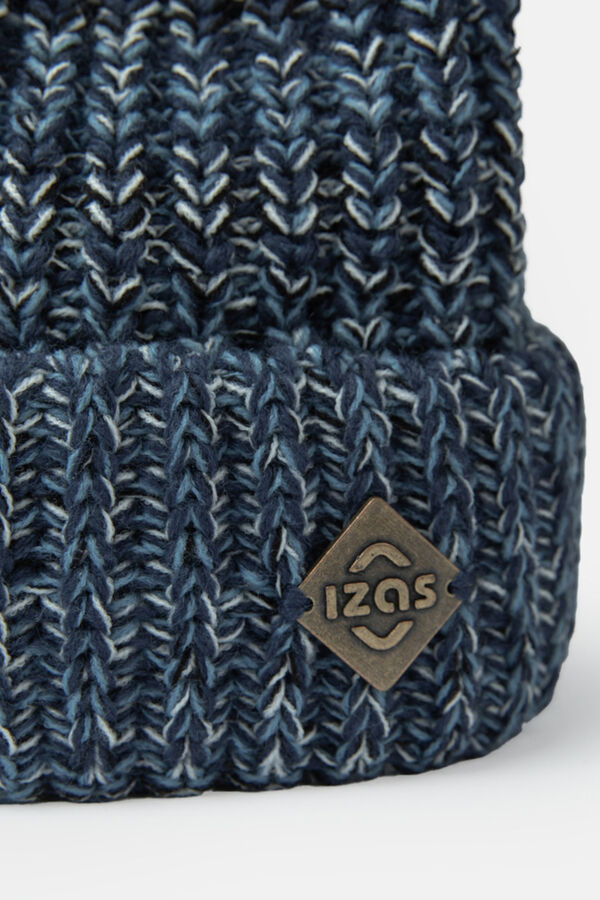 Izas Gorro de malha com forro polar azul