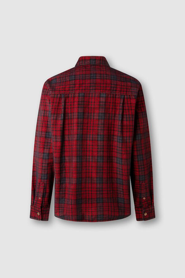 Pepe Jeans Camisa de bombazina de manga comprida estampado