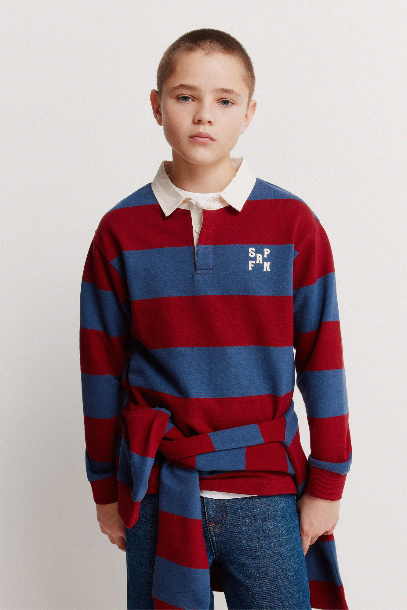 Springfield Kids Polo de riscas rugby para menino