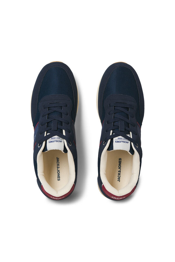Jack & Jones t&ecirc;nis esportivos de tecido de malha azul