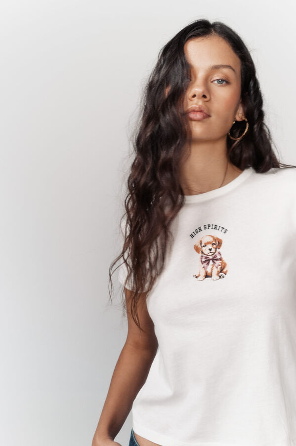 High Spirits Waggy T-shirt grey